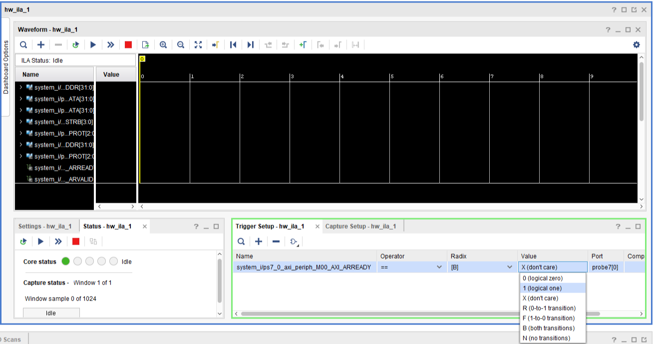 Figure 14. Set signal trigger value.