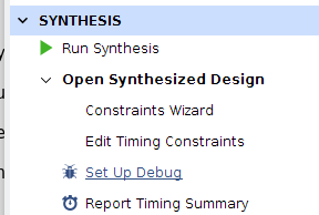 Figure 5. Setup Debug in the Flow Navigator