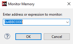Figure 18. Monitor Memroy Dialog