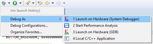Figure 4. Launch the Debugger