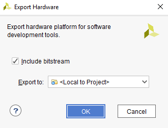 Figure 2. Include Bitstream When Exporting Hardware