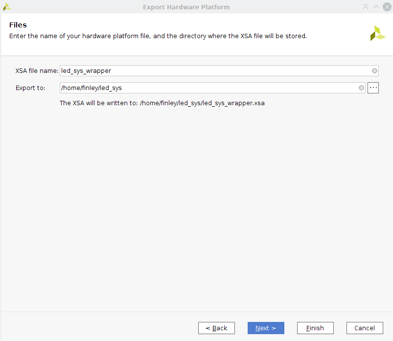 Figure 2c. Confirm output file name and path