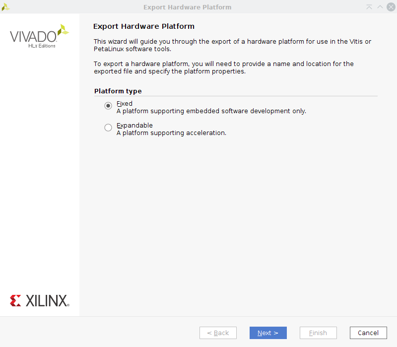 Figure 2a. Select Platform Type