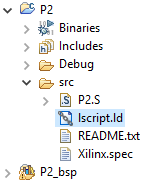 Figure 1. Opening Linker Script