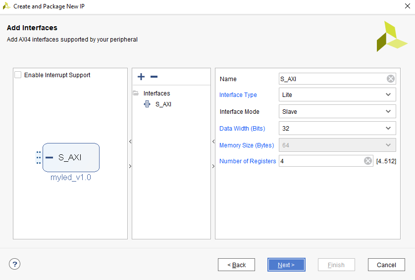 Figure 12. AXI Interface Configuration