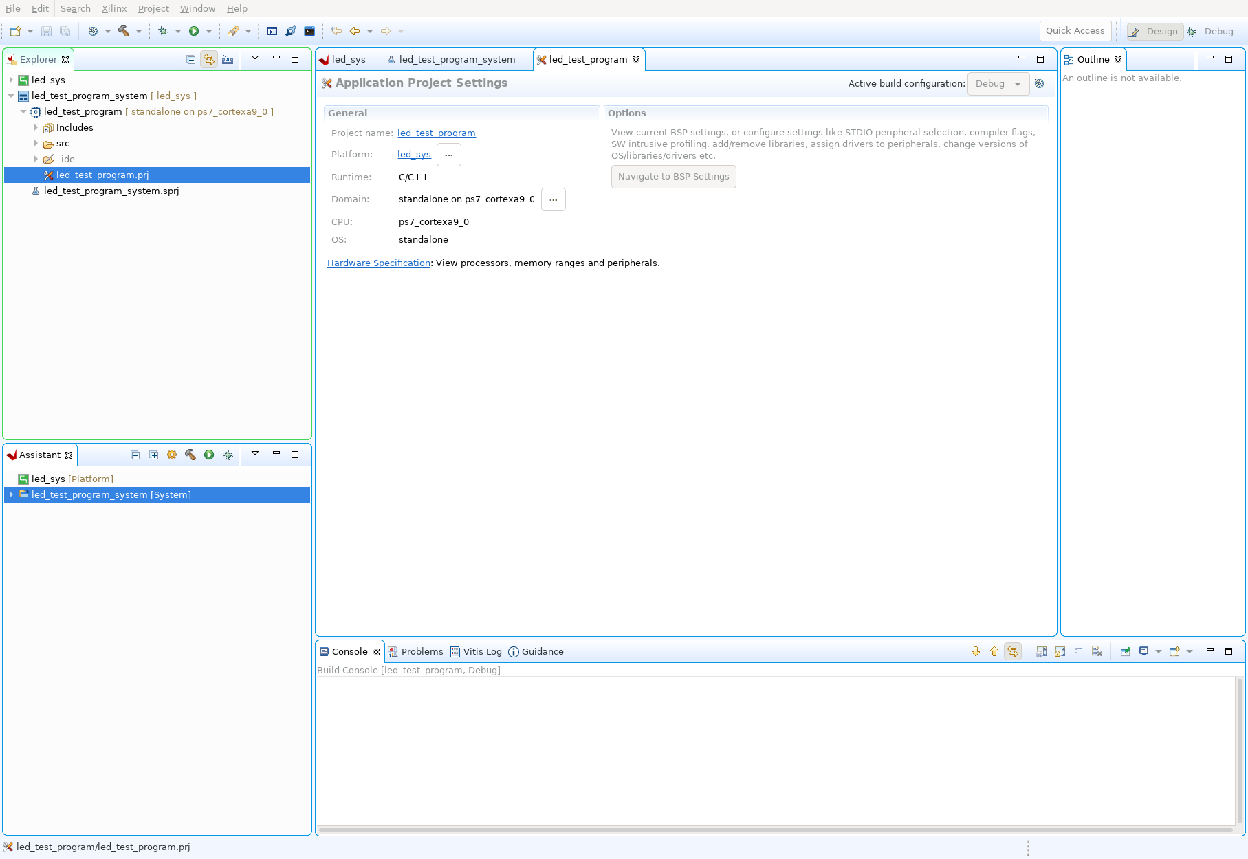 Figure 11. Empty Project Added