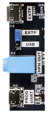 Figure 9. EXTP Power Connection - JP3 placement