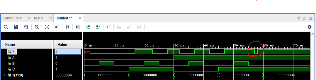 Figure 2. Simulation Waveform of the Circuit