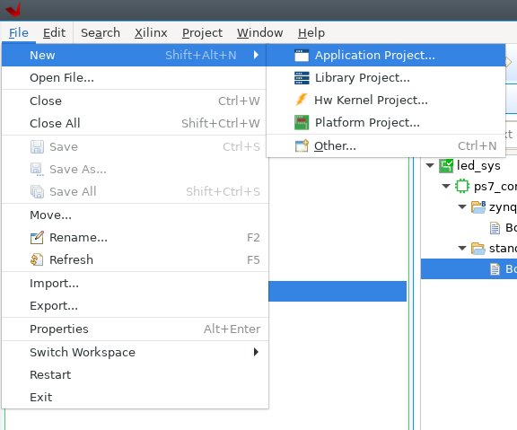 Figure 9. New Application Project