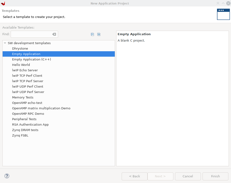 Figure 10d. Select Application Template