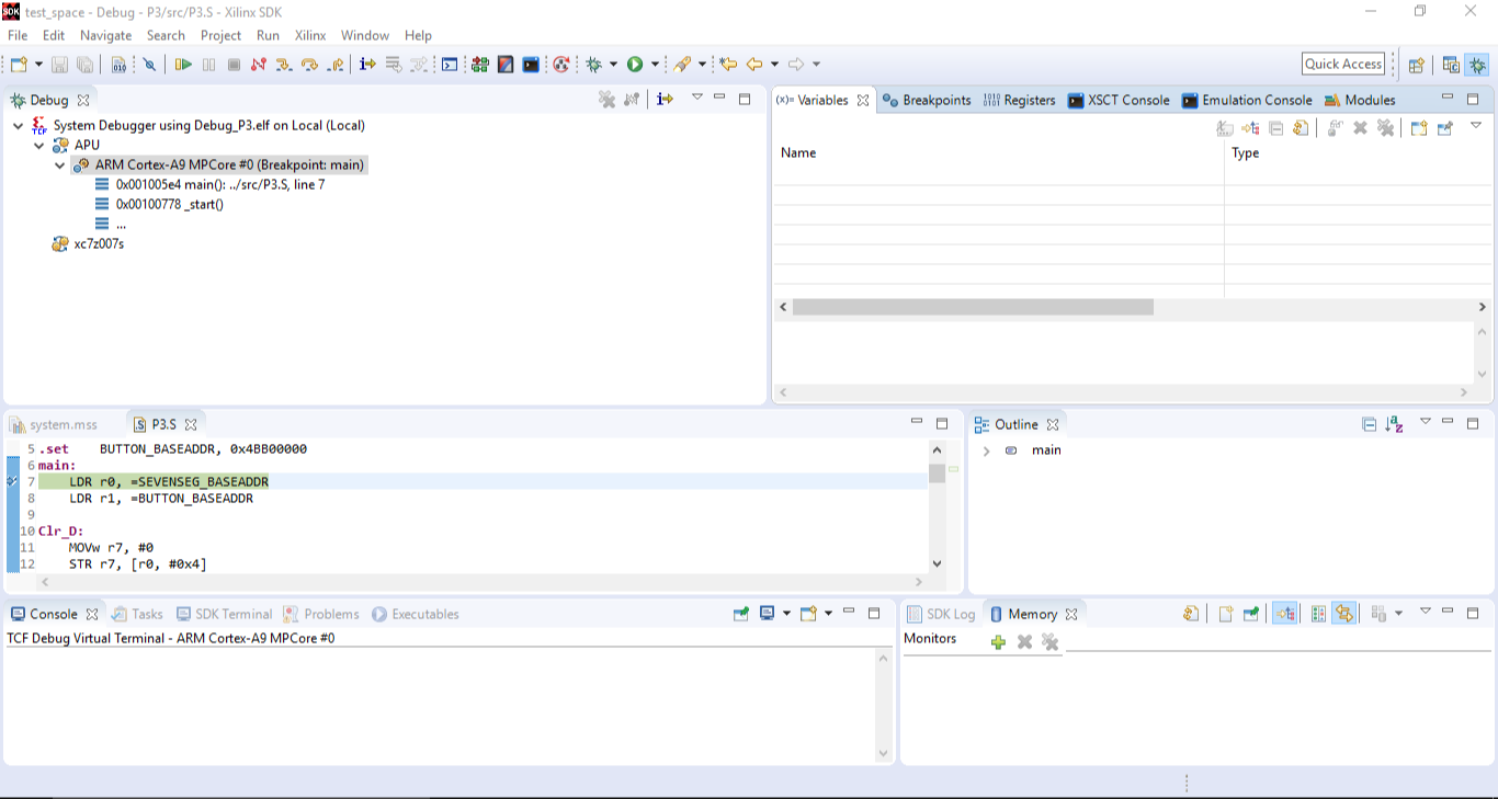 Figure 6. Debug Perspective: Full View