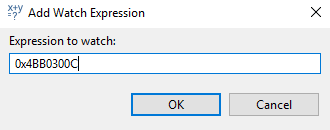 Figure 21. Add Watch Expression Dialog