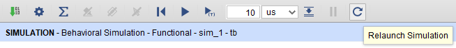 Figure 4. Relaunching Simulation