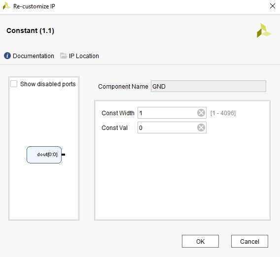 Figure 18. Changing the value of block GND