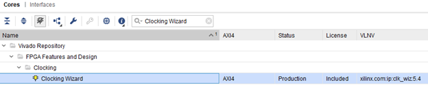 Figure 7. Add Clocking Wizard