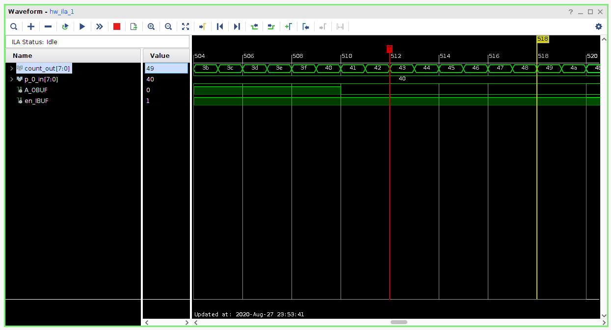 Figure 17. ILA Triggered from a Bus Value