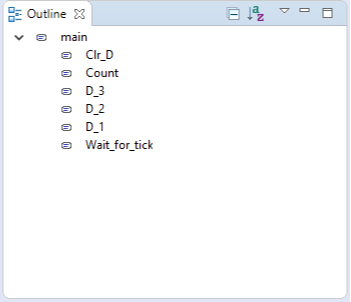 Figure 15. Debug Perspective: Outline